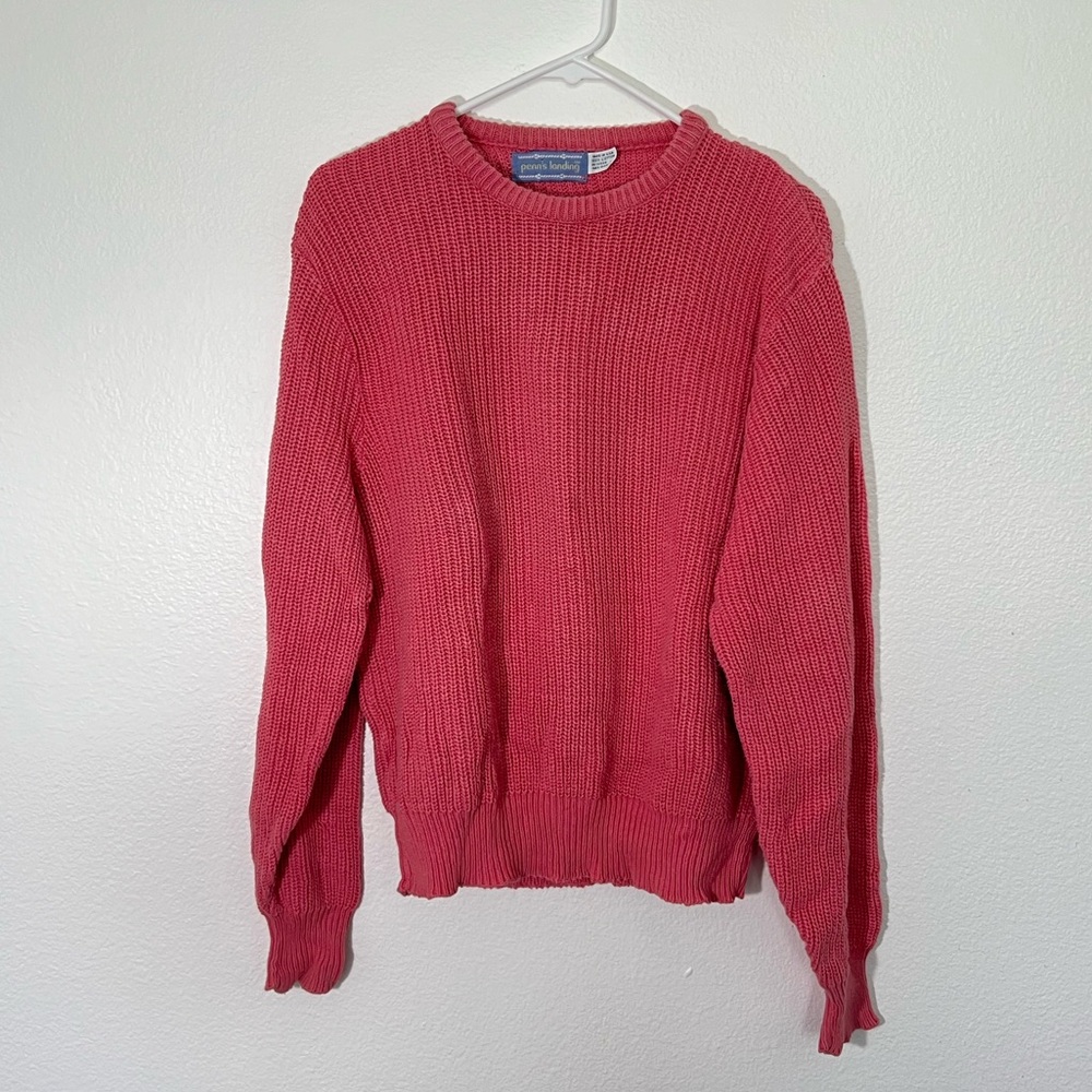 Vintage cozy fall crewneck knit sweater size L